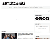 Tablet Screenshot of kidsandheroes.com